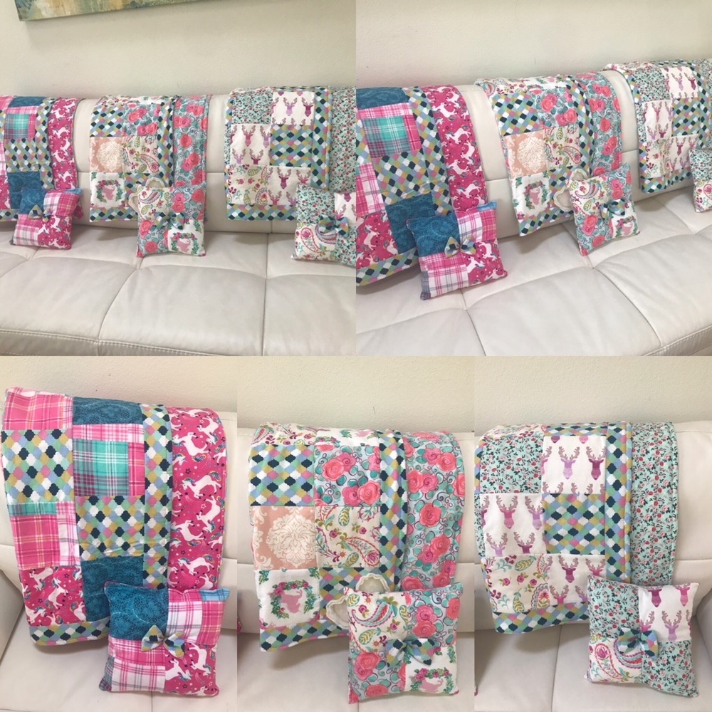 Custome designer baby quilt sets
